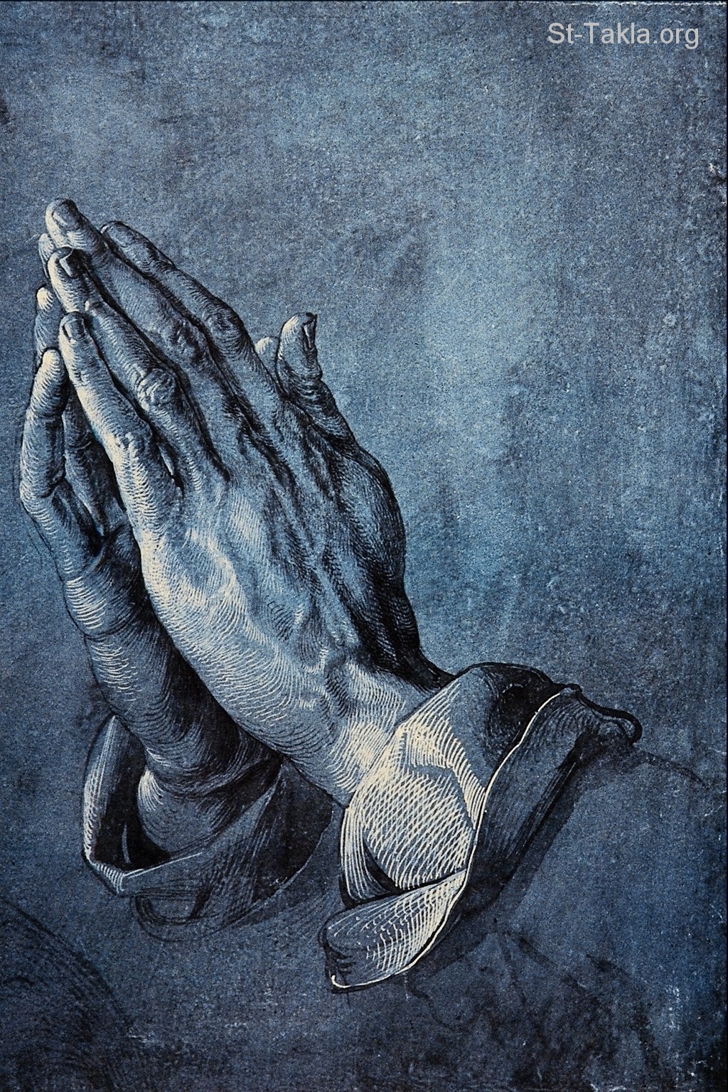 St-Takla.org         Image: The Praying Hands, painting by Albret Durar :   -   