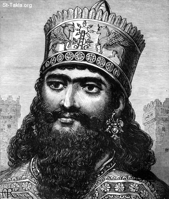 St-Takla.org           Image: Nebuchadnezzar king of Babylon :   