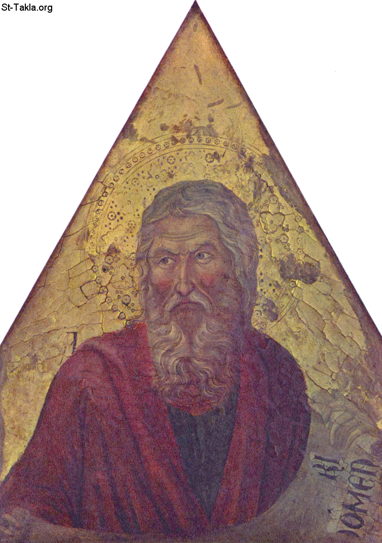 St-Takla.org Image: The Prophet Isaiah, by Ugolino di Nerio, (c. 1317-1327, National Gallery, London)     :       (1317-1327)   