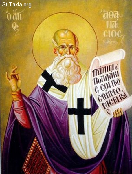 St-Takla.org Image: Saint Pope Athanasius, 20th Pope of Alexandria     :     