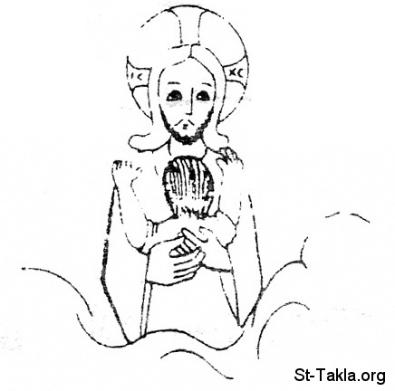 St-Takla.org Image: Jesus hugging a boy, heavenly love - Coptic art     :    ǡ   -  