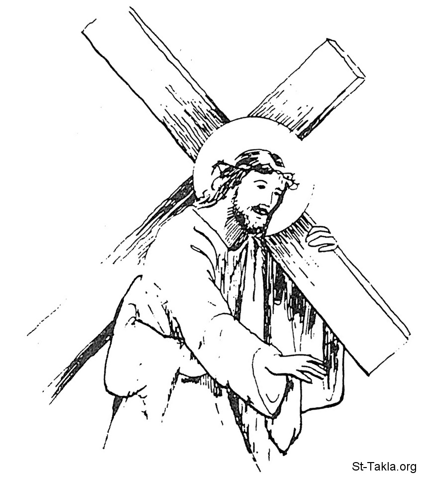 free clip art jesus carrying cross - photo #42