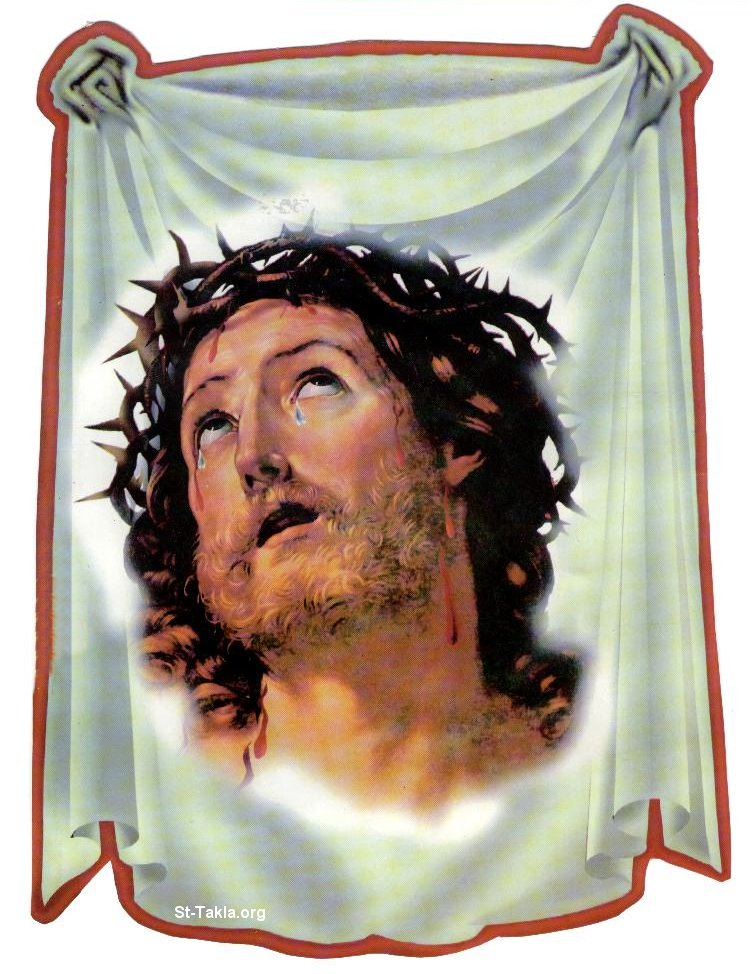 صور القديسة فيرونيا (فيرونيكا ) Www-St-Takla-org--Saint-Veronica-Handkerchief-03