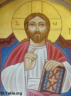 St-Takla.org Image: Coptic icon of Jesus Christ Pantokrator     :       