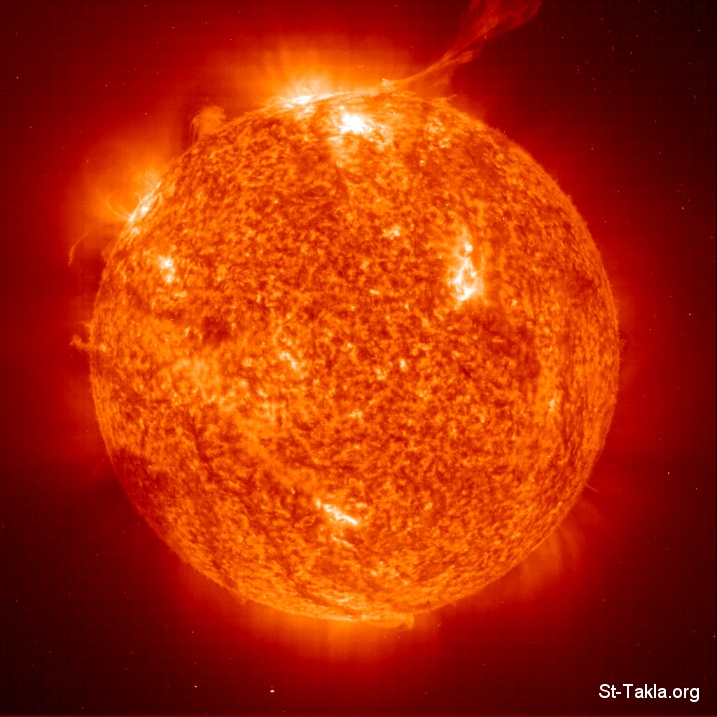  معلومات عن الشمس Www-St-Takla-org--Sun-02-Solar-Flares