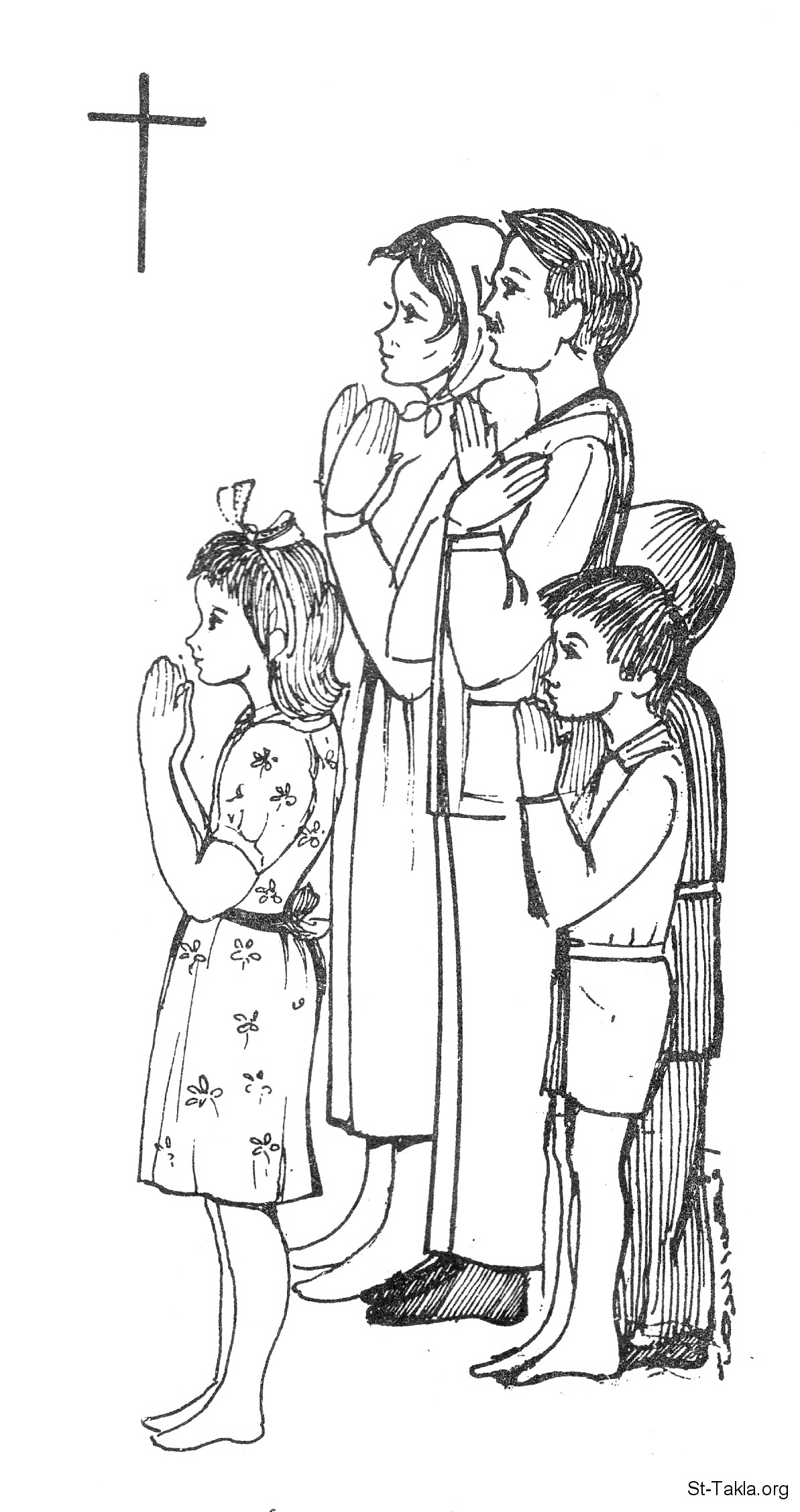 clipart of family praying together - photo #50