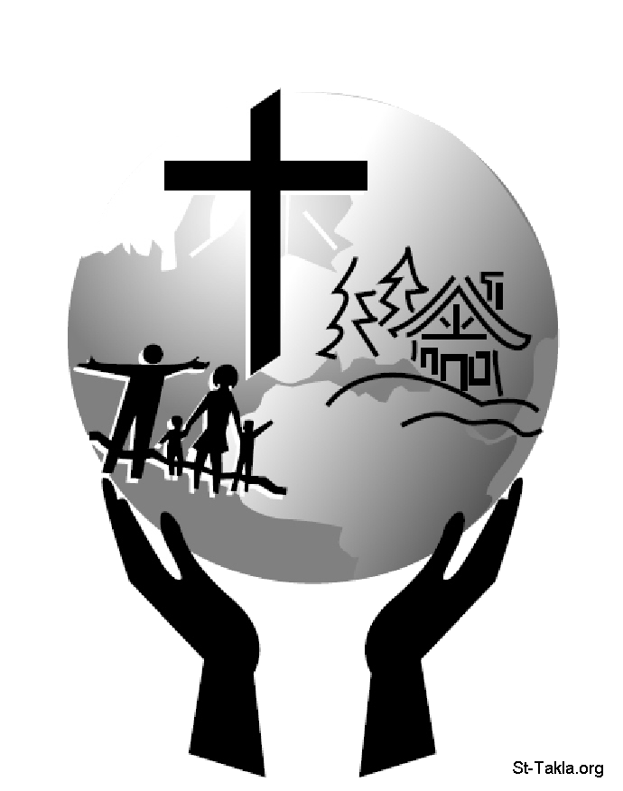 St-Takla.org Image: Christian family     :   