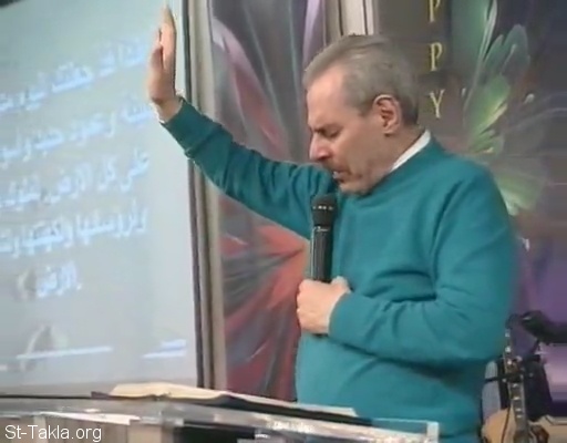 St-Takla.org Image: Mr. Edward Isack (previously monk Fr. Pastor Danial El Baramousy), a screenshot from one of his conferences     : .   (    )  -    