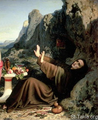 St-Takla.org Image: Details from The Temptation of Saint Hilarion painting, by Dominique-Louis-Fra Papety, 1843-44 (Wallace Collection), Montreal Museum of Fine Arts     :              1843-44 ( )     