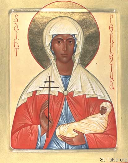 St-Takla.org Image: St. Perpetua icon, by Fr. Andrew Tregubov     :     -    