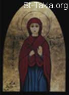St-Takla.org Image: St. Perpetua, modern Coptic icon     :    -   
