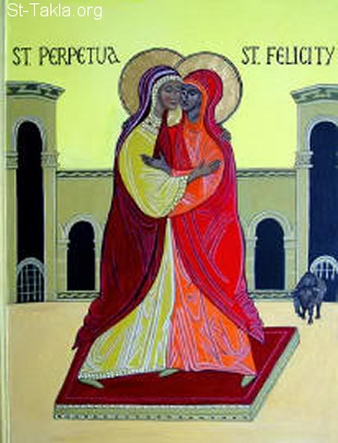 St-Takla.org Image: Saints Perpetua and Felicity     :   