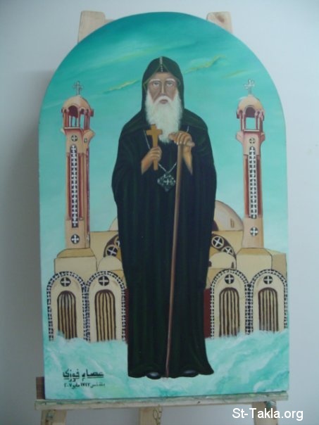 St-Takla.org Image: Saint Moses the black, contemporary Coptic icon by Mr. Essam Fawzy     :    ϡ   ɡ    