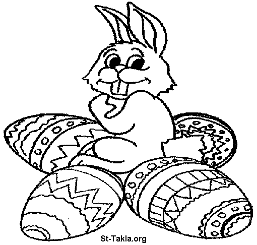 easter eggs colouring. easter bunny coloring pictures