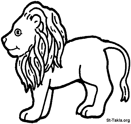 lion to colour