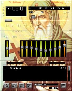 Saint Antony Coptic Winamp Skin - Winamp Version 2.x Skin