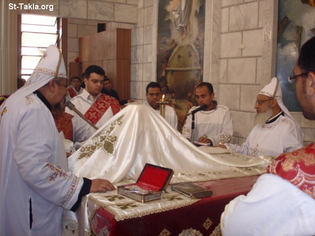 St-Takla.org Image: Father Kirellos Kolta and Fr. Angelos Fathi at St. Takla Church, Alexandria, Egypt     :           ʡ ɡ 