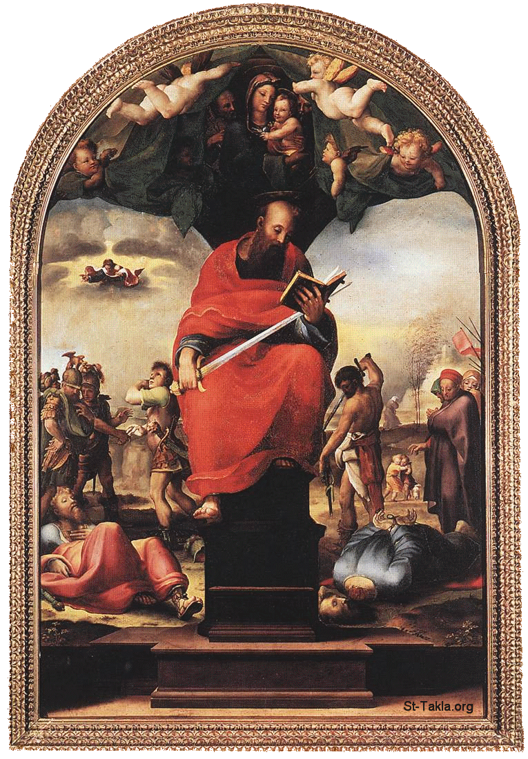 St-Takla.org         Image: St Paul - Domenico Beccafumi - Religious Painting Art - 1515 - Oil on wood, 190 x 150 cm - Museo dell'Opera della Metropolitana, Siena :   ӡ      1515   ȡ  190150       ǡ 