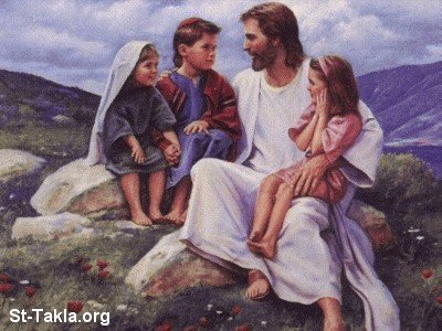 images of jesus with kids. St-Takla.org Image: Jesus with kids صورة في موقع الأنبا تكلا:‎