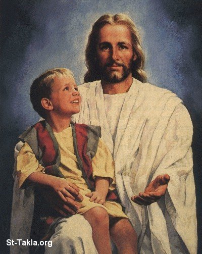 St-Takla.org Image: Jesus Christ with a little boy     :      