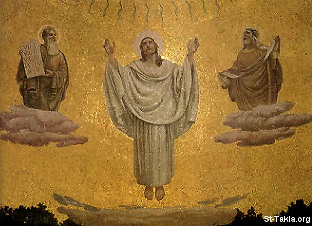 St-Takla.org Image: Mosaic icon of the Transfiguration of Jesus     :   -    