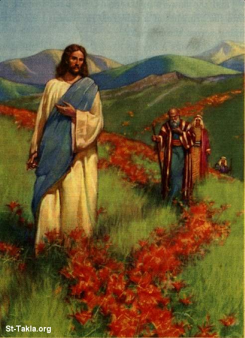 St-Takla.org           Image: Jesus Christ walking, He went about doing good :      