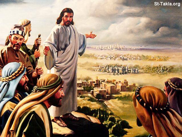 St-Takla.org Image: Jesus Cjrist teaching     :    