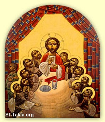 St-Takla.org Image: New Coptic image: The Last Supper     :   :  