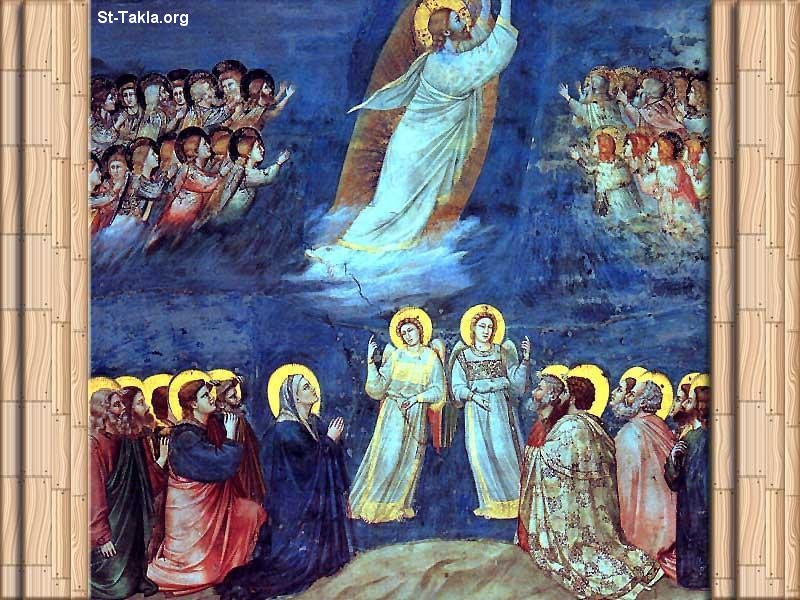 St-Takla.org Image: Icon of the Ascension of Jesus Christ     :     