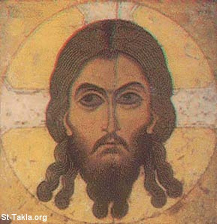 St-Takla.org Image: Face of Jesus صورة في موقع الأنبا تكلا: وجه المسيح