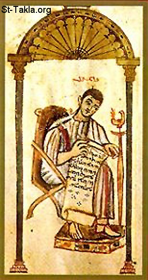 St-Takla.org         Image: Ancient Icon of Tatian the Asssyrian صورة: أيقونة قديمة تصور العلامة تاتيان الآشوري