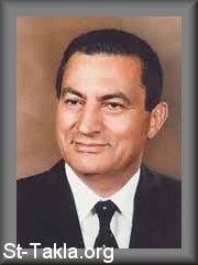 St-Takla.org Image: H. E. President Mohammed Hosny Mubarak, president of Egypt صورة في موقع الأنبا تكلا: سيادة الرئيس محمد حسني مبارك، رئيس مصر