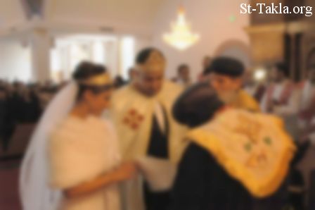St-Takla.org Image: Coptic Orthodox Marriage Wedding صورة في موقع الأنبا تكلا: زواج في الكنيسة القبطية الأرثوذكسية
