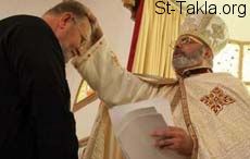 St-Takla.org Image: Max Michel ordaining some fake priests     :      