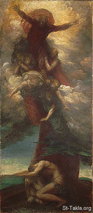 St-Takla.org Image: The Denunciation of Adam and Eve - 1873, by George Frederick Watts     :        ɡ     ӡ 1873