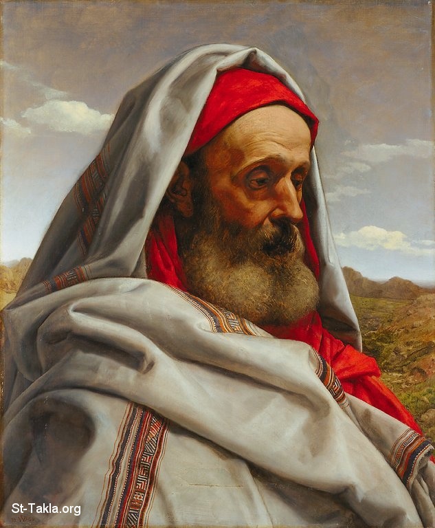 St-Takla.org Image: William Dyce R.A., British (Scotland), 1806-1864 - Painting of Eliezer of Damascus, 1860, Minneapolis Institute of Arts     :          (1806-1864)  1860     