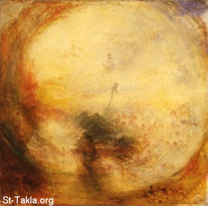 St-Takla.org Image: The morning after the deluge, painting by Joseph Mallord William Turner - 1775-1851     :        -      - 1775-1851
