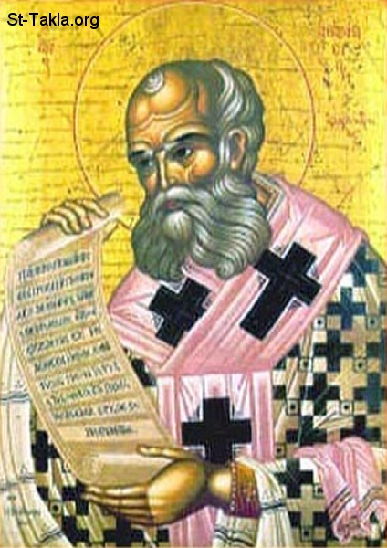 St-Takla.org         Image: Greek icon of Saint Athnasyousa the Egyptian :   
