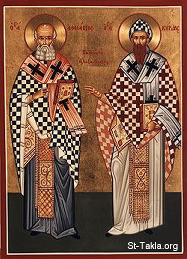 St-Takla.org         Image: Sts. Cyrl & Athanase :    
