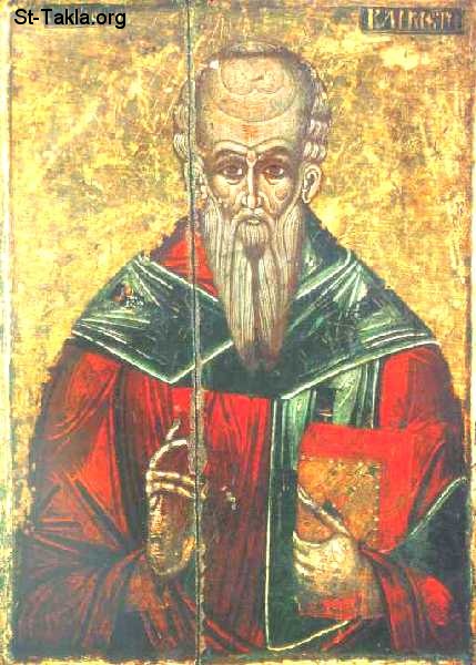 St-Takla.org Image: Icon of Saint Clement of Alexandria, Eklemondos El Sakandary صورة في موقع الأنبا تكلا: أيقونة القديس كليمندس الإسكندري (إكليمنضس السكندري)