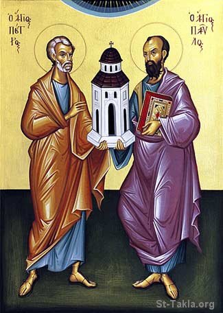 St-Takla.org Image: Saints Peter and Paul     :    