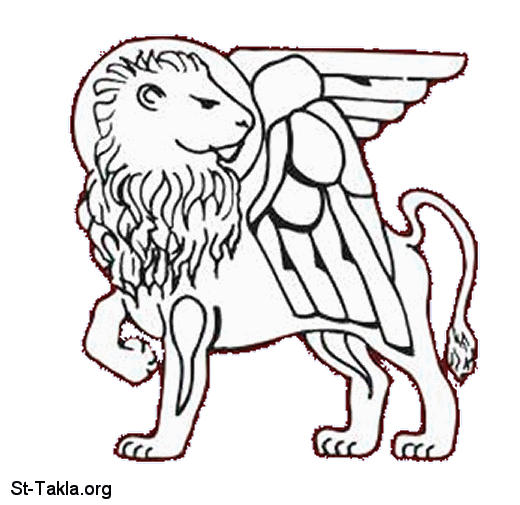 St-Takla.org         Image: The winged lion, symbol of St. Mark :    
