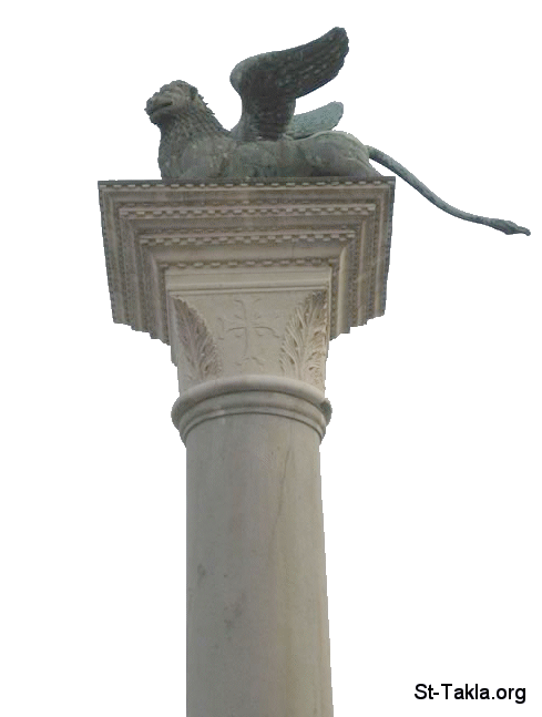 St-Takla.org         Image: The winged lion of St. Mark near St. Mark's Basilica in Venice :         