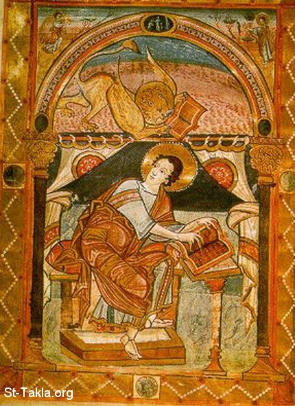 St-Takla.org         Image: Gospel writer (Saint Mark) :    