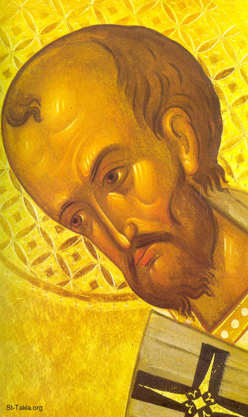 St-Takla.org Image: Saint John Chrysostom icon (St. Youhanna Thahaby Al Famm)     :       (  )