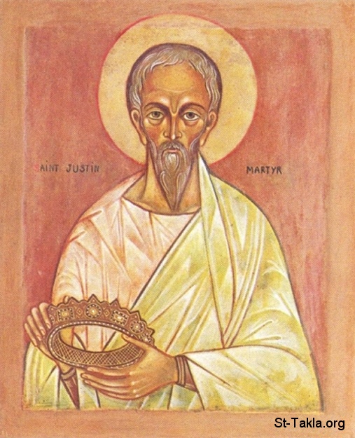 St-Takla.org         Image: Saint Justin Martyr, Yostinos, Youstinous el Modafea :    