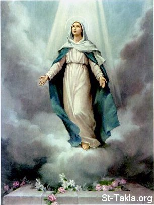 St-Takla.org Image: Saint Mary image صورة في موقع الأنبا تكلا: لوحة القديسة العذراء مريم