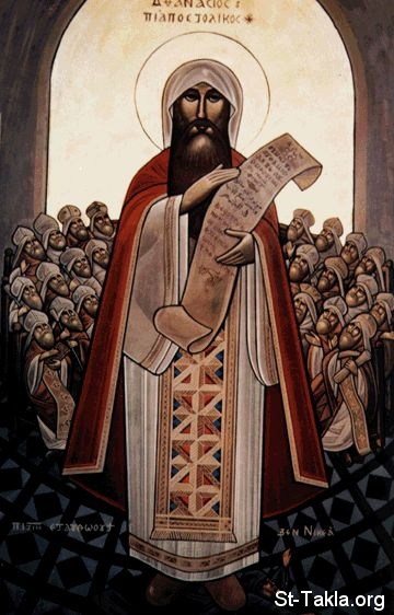 St-Takla.org           Image: Saint Athanasius the Pope of Alexandria # 20, defender of the faith :        