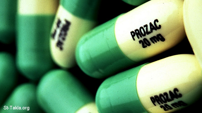 St-Takla.org Image: Prozac pills, anti depression     :   ߡ  