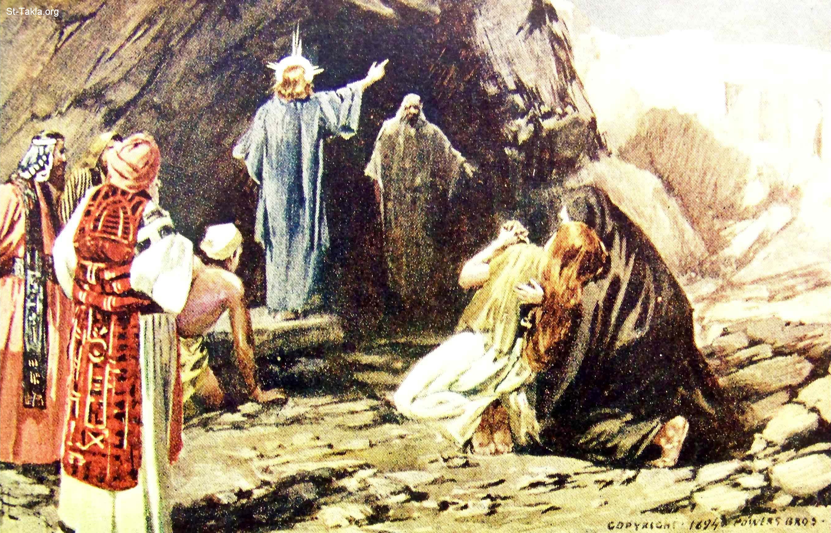 bible story pics jesus raises lazarus